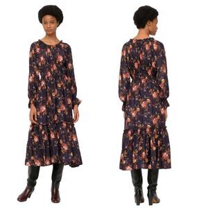 Sea New York - Esme Floral Print Silk Dress